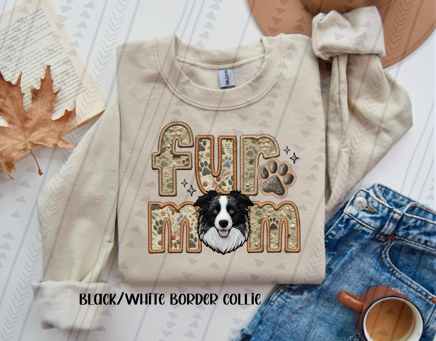 FUR MOM - FAUX EMBROIDERY - DTF TRANSFER
