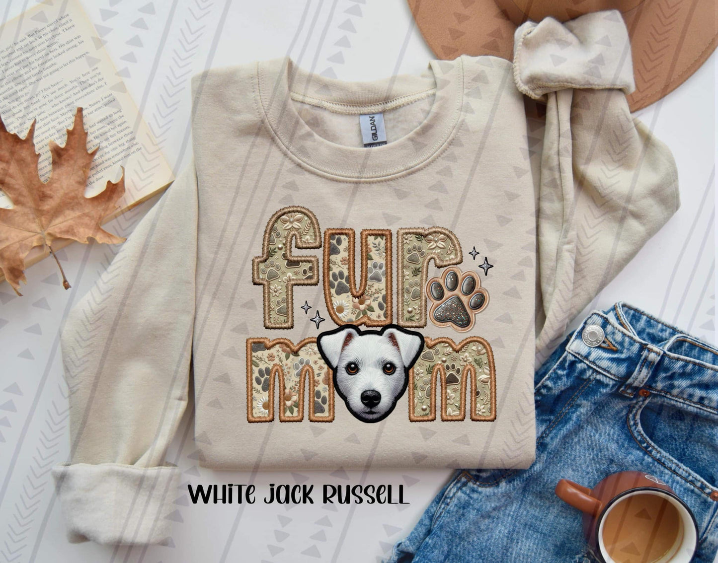 FUR MOM - FAUX EMBROIDERY - DTF TRANSFER