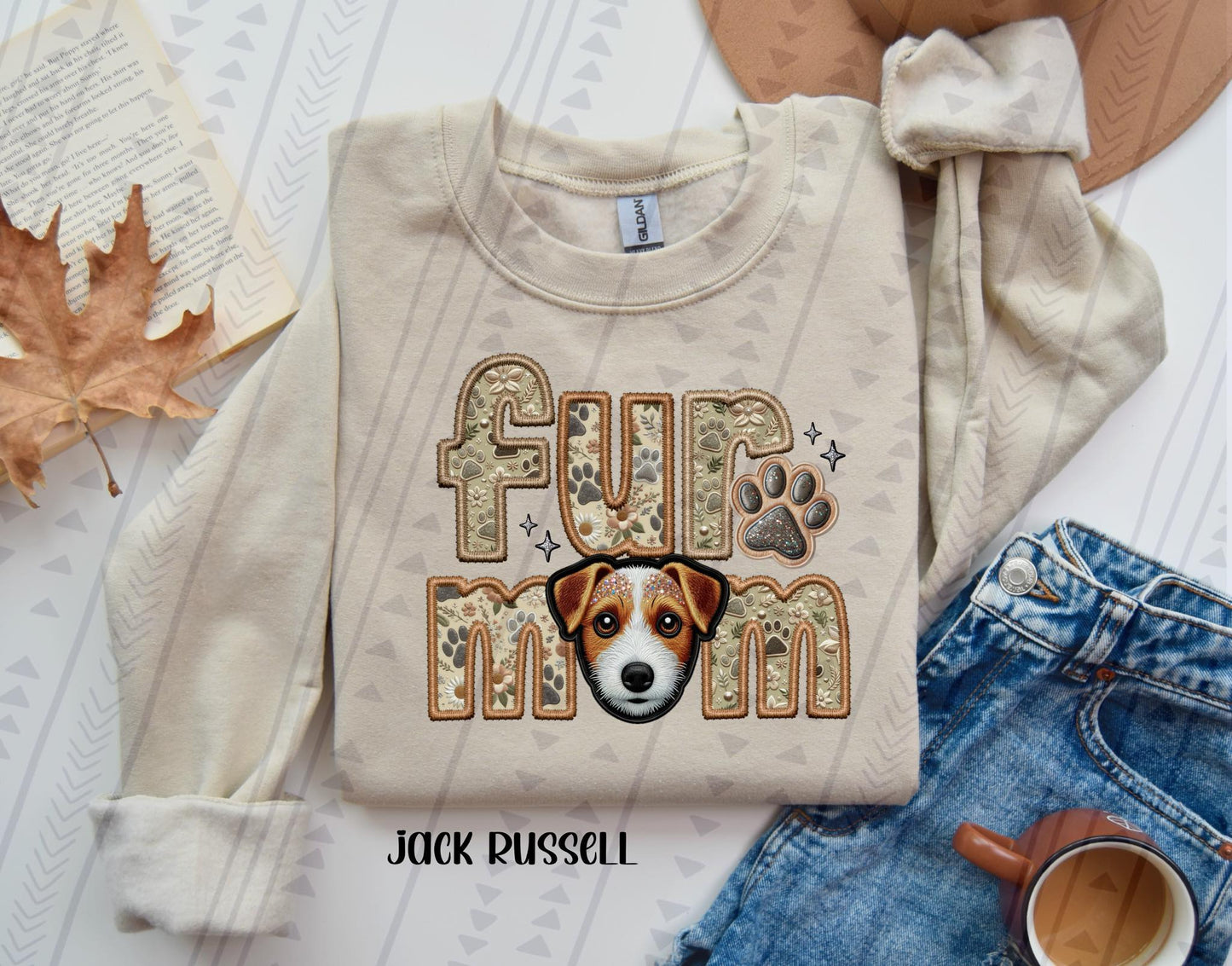 FUR MOM - FAUX EMBROIDERY - DTF TRANSFER