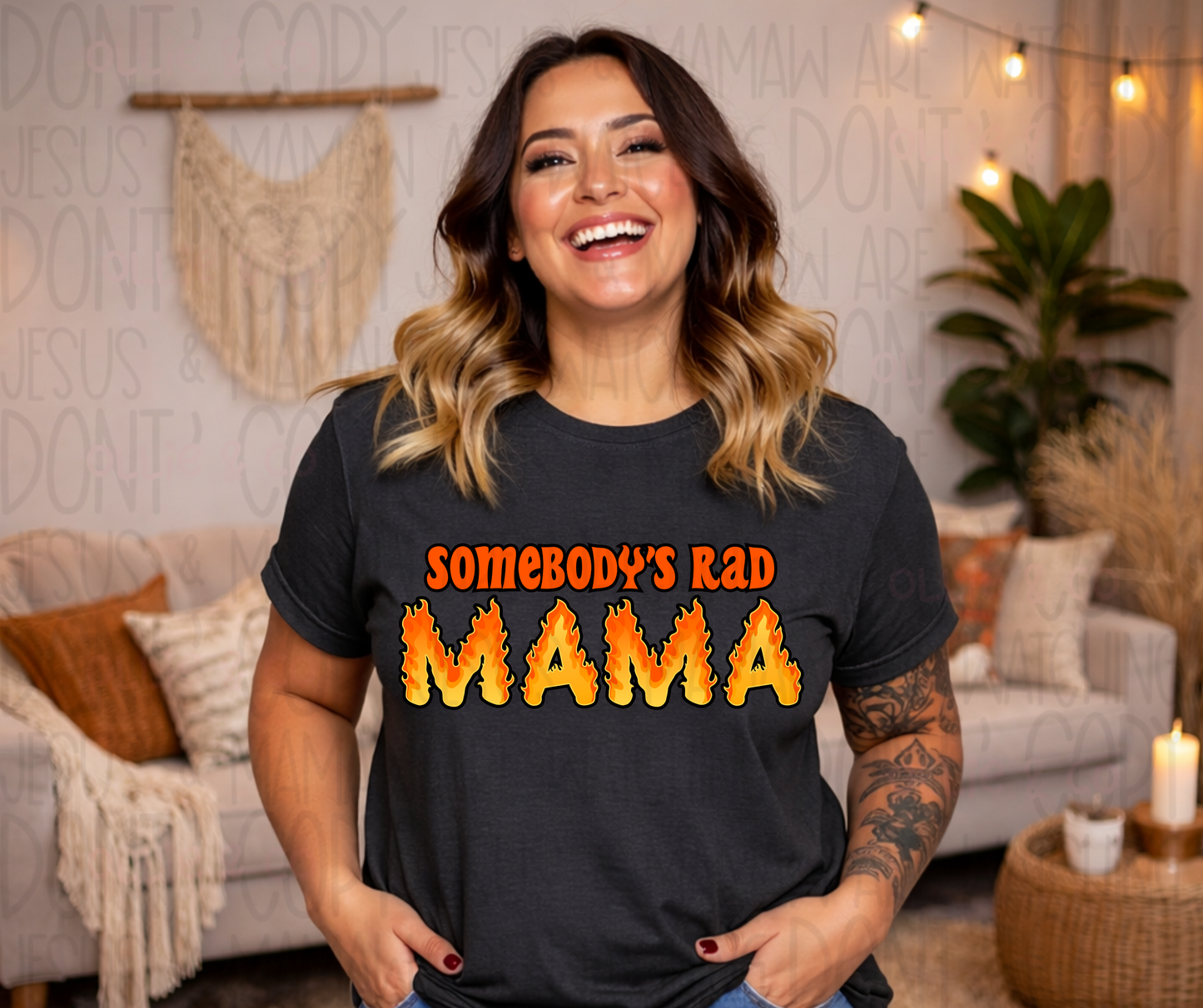 SOMEONE'S RAD MAMA - DTF TRANSFER