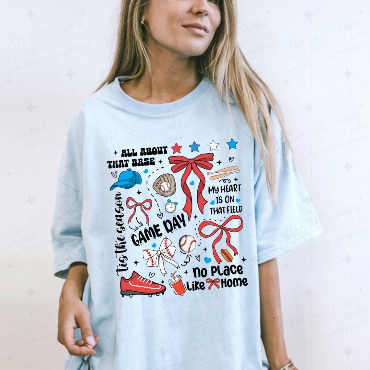 COQUETTE BASEBALL DOODLE - DTF TRANSFER