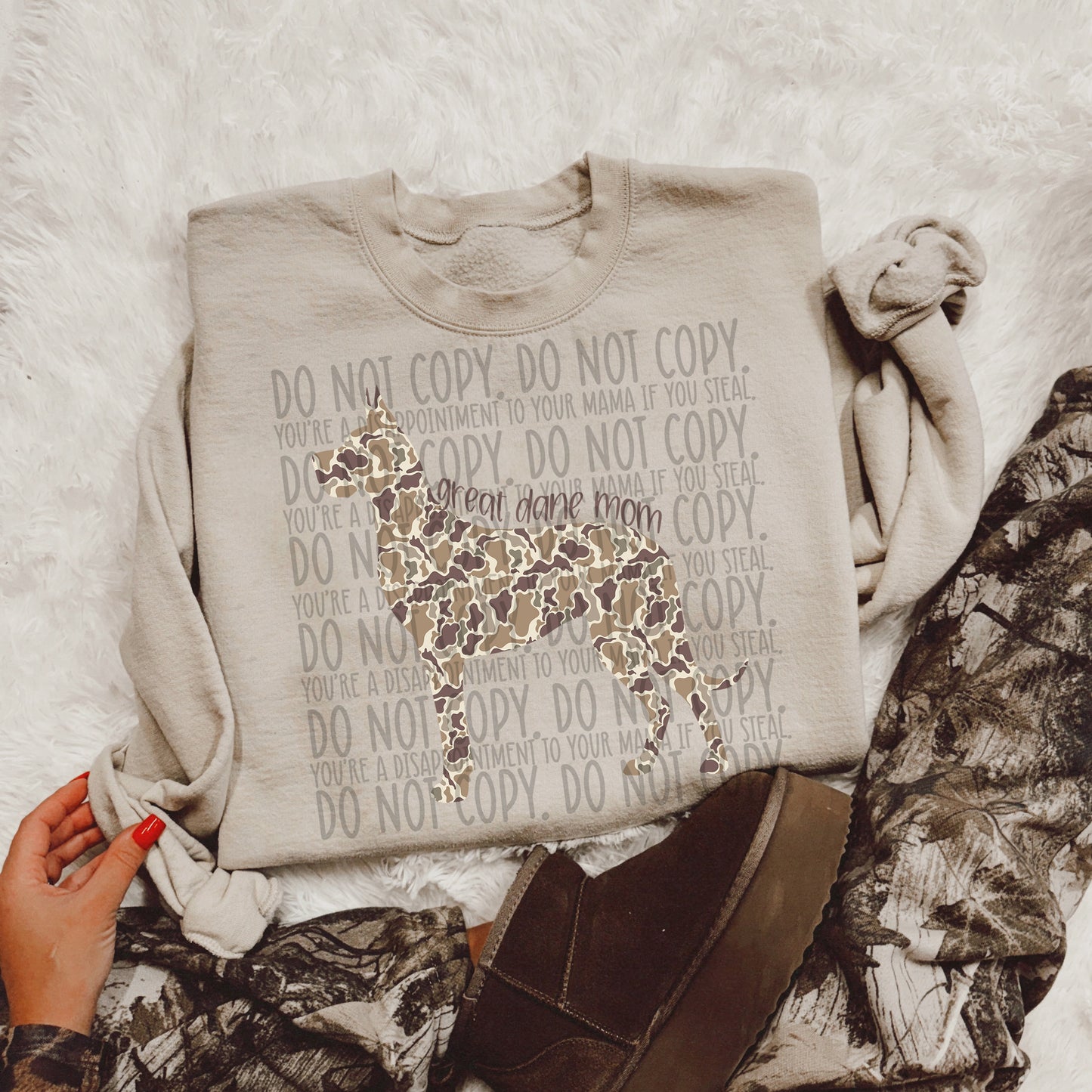 CAMO DOG MOM - DTF TRANSFER
