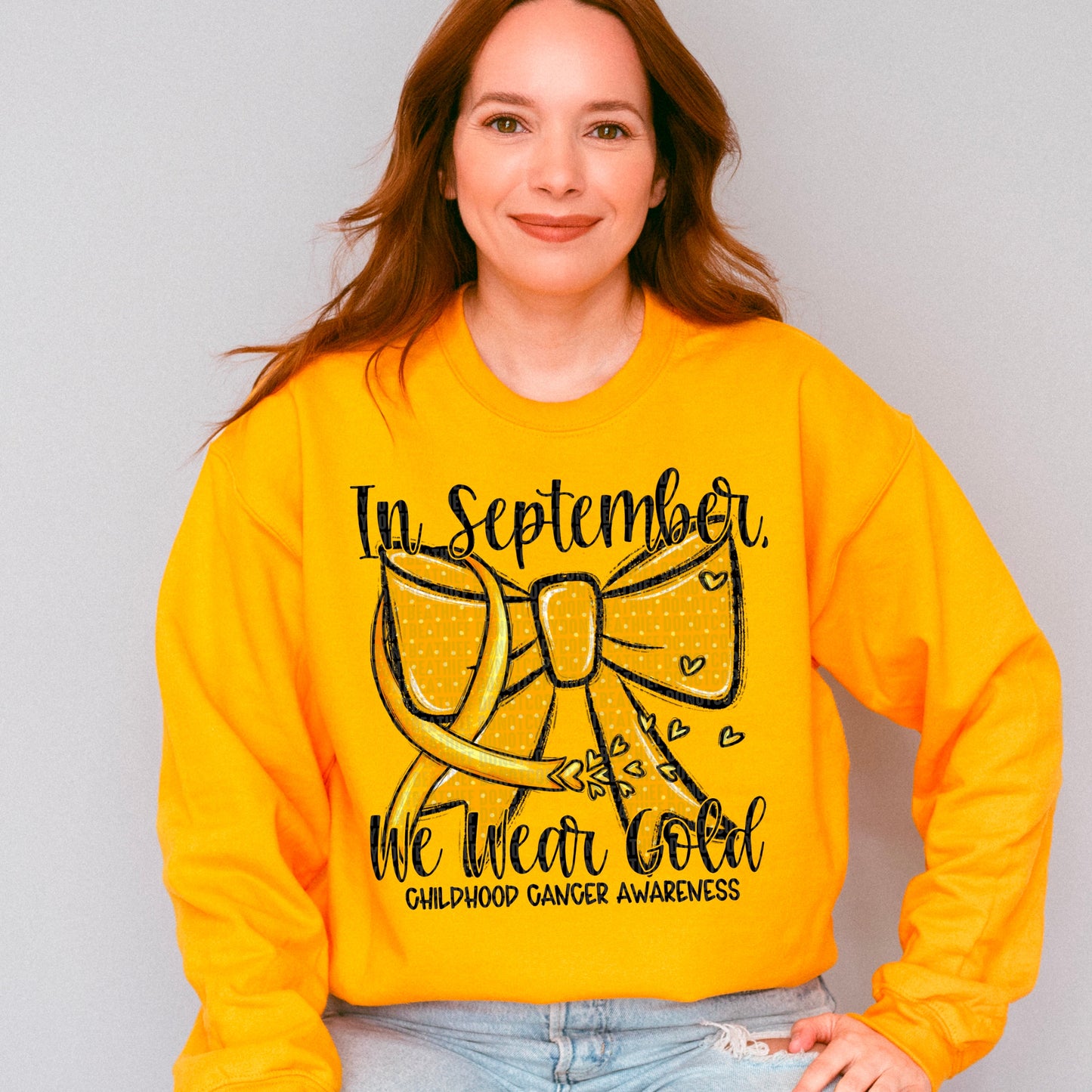 IN SEPTEMBER WE WEAR GOLD - DTF TRANSFER