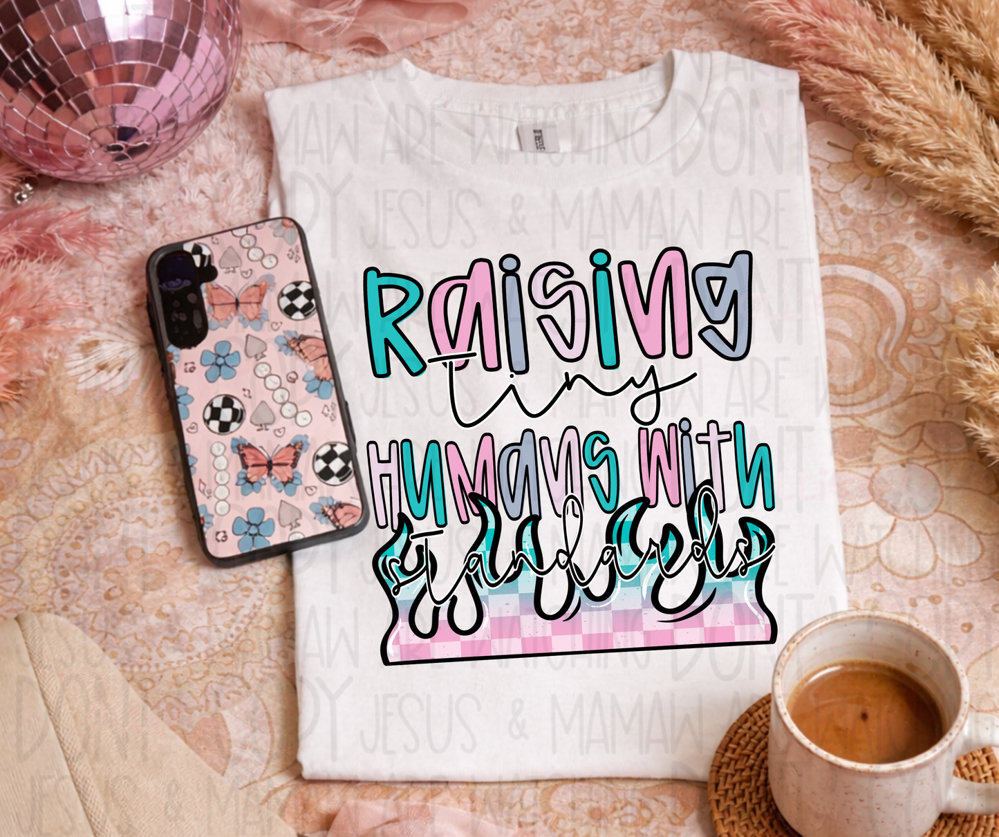 RAISING TINY HUMANS - *OLLIE & CO. EXCLUSIVE* - DTF TRANSFER
