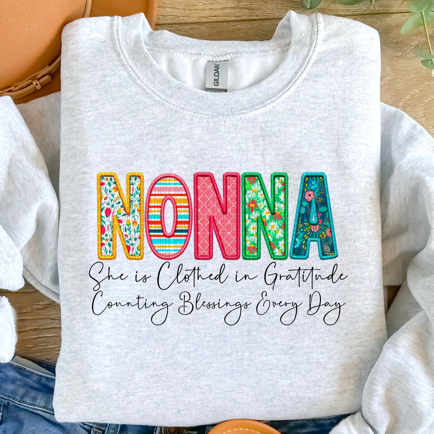 CLOTHED IN GRATITUDE - DTF TRANSFER