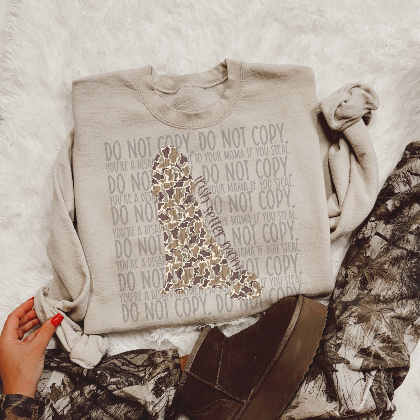 CAMO DOG MOM - DTF TRANSFER