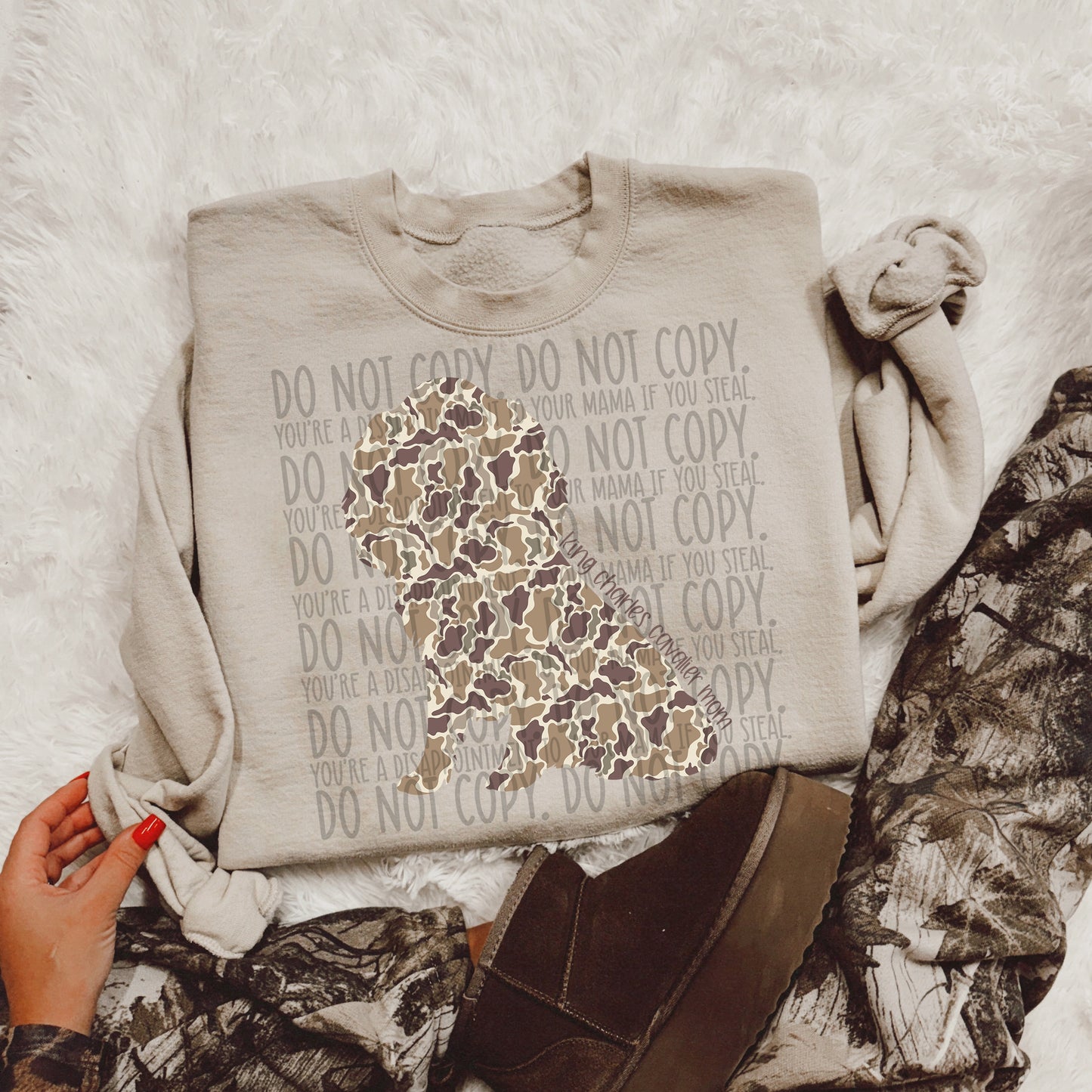 CAMO DOG MOM - DTF TRANSFER