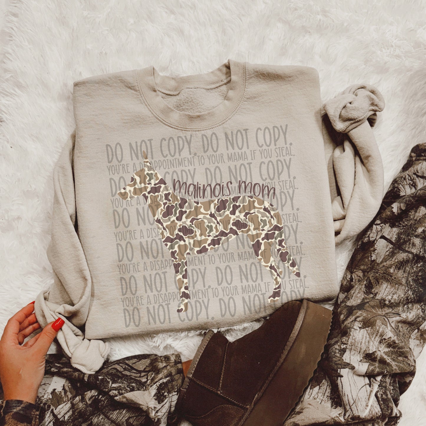 CAMO DOG MOM - DTF TRANSFER