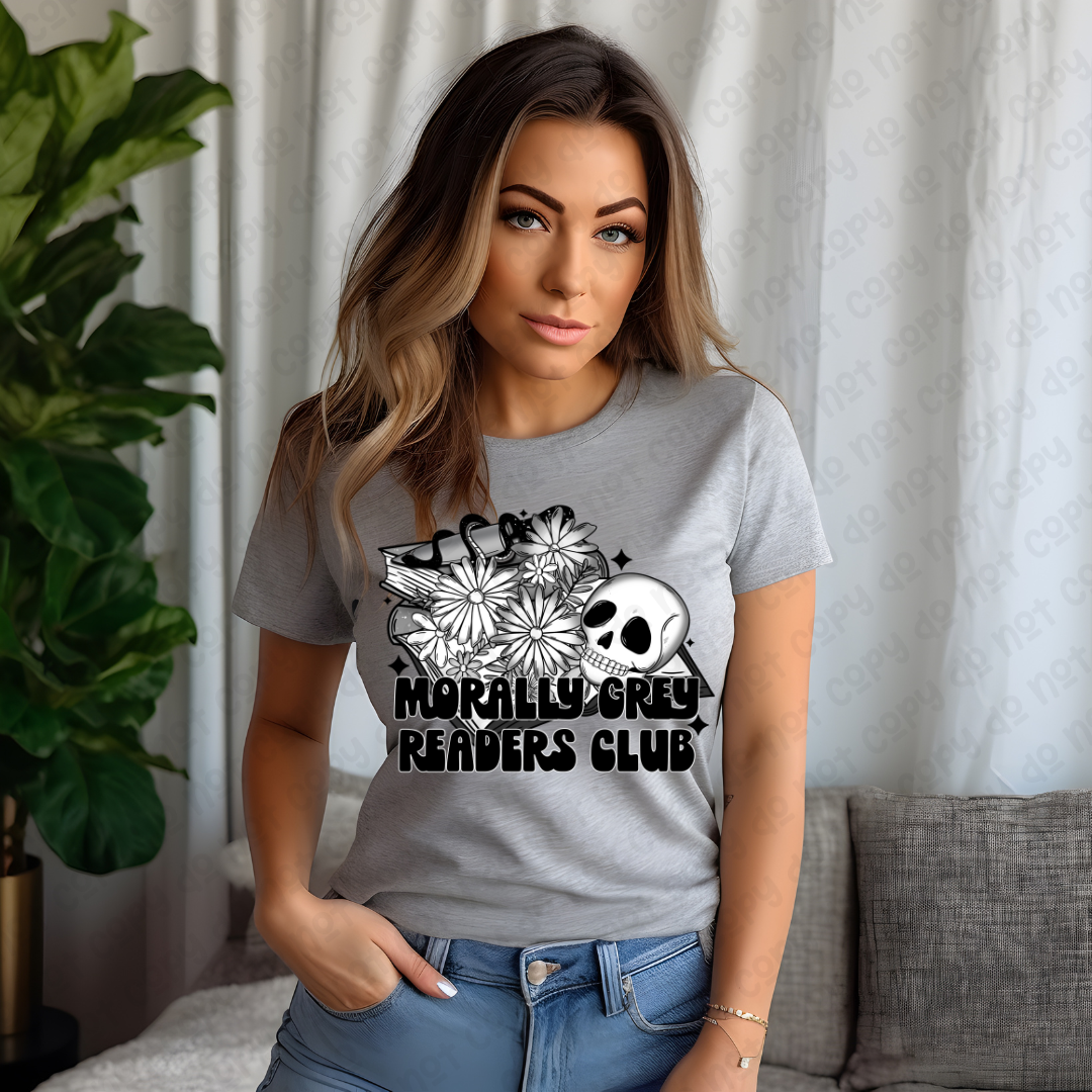 MORALLY GREY READERS CLUB - DTF TRANSFER