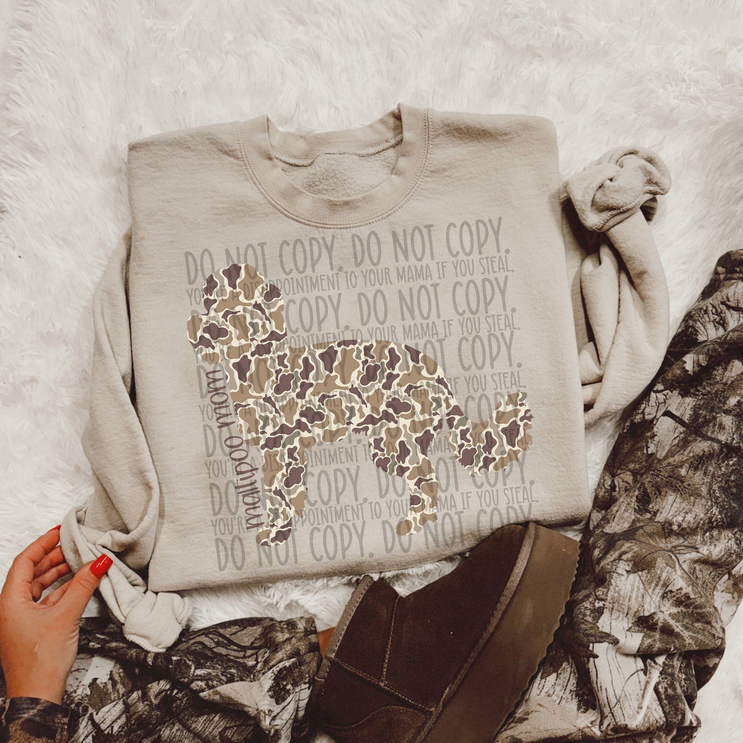 CAMO DOG MOM - DTF TRANSFER