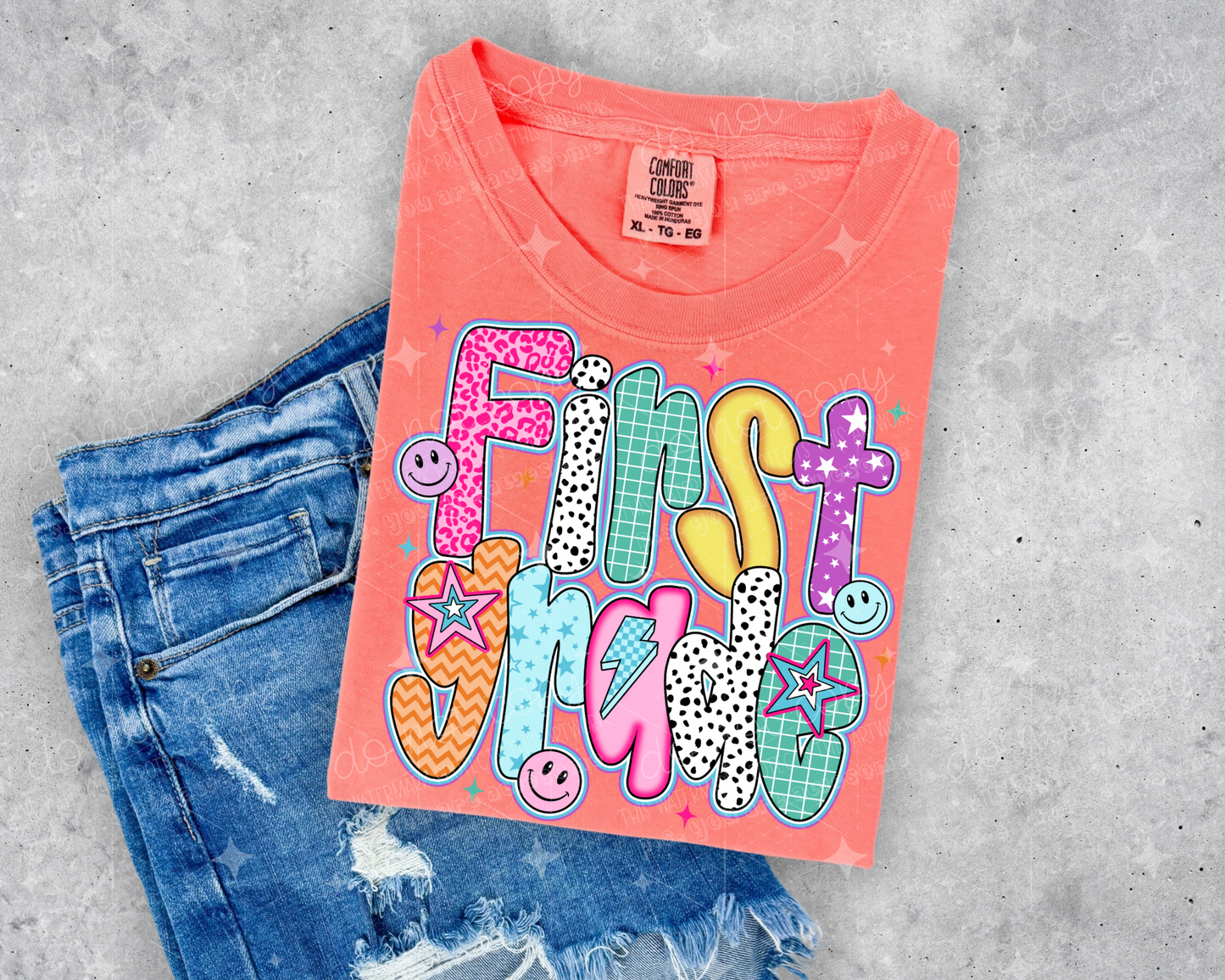 PREPPY FIRST- DTF TRANSFER