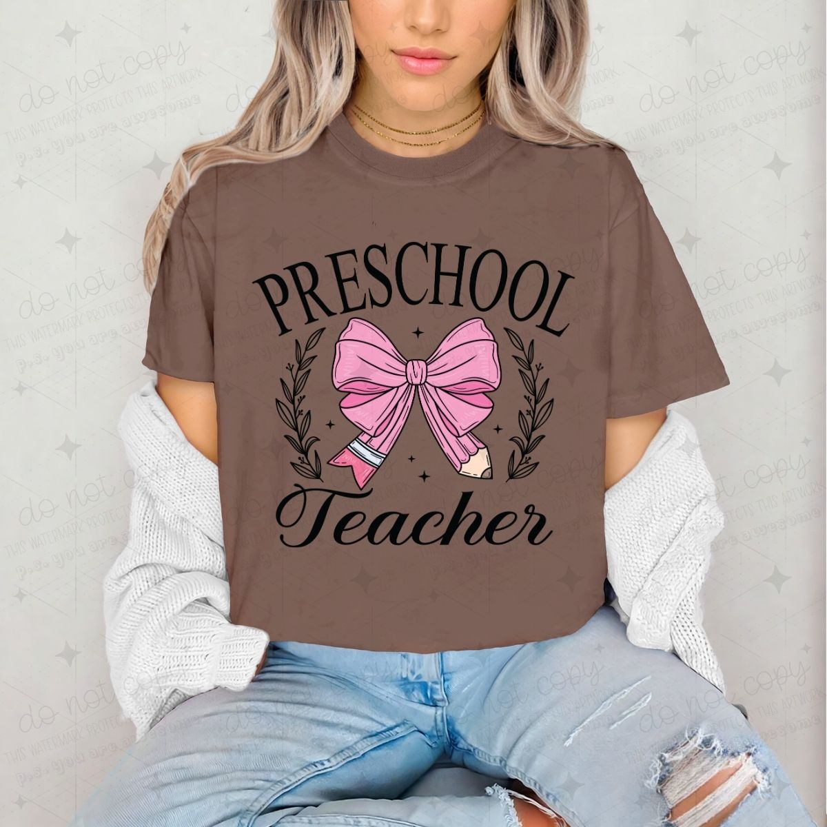 COQUETTE PRESCHOOL TEACHER - DTF TRANSFER