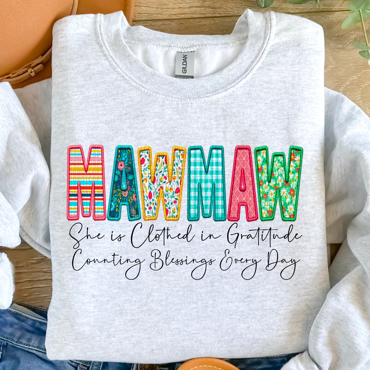 CLOTHED IN GRATITUDE - DTF TRANSFER