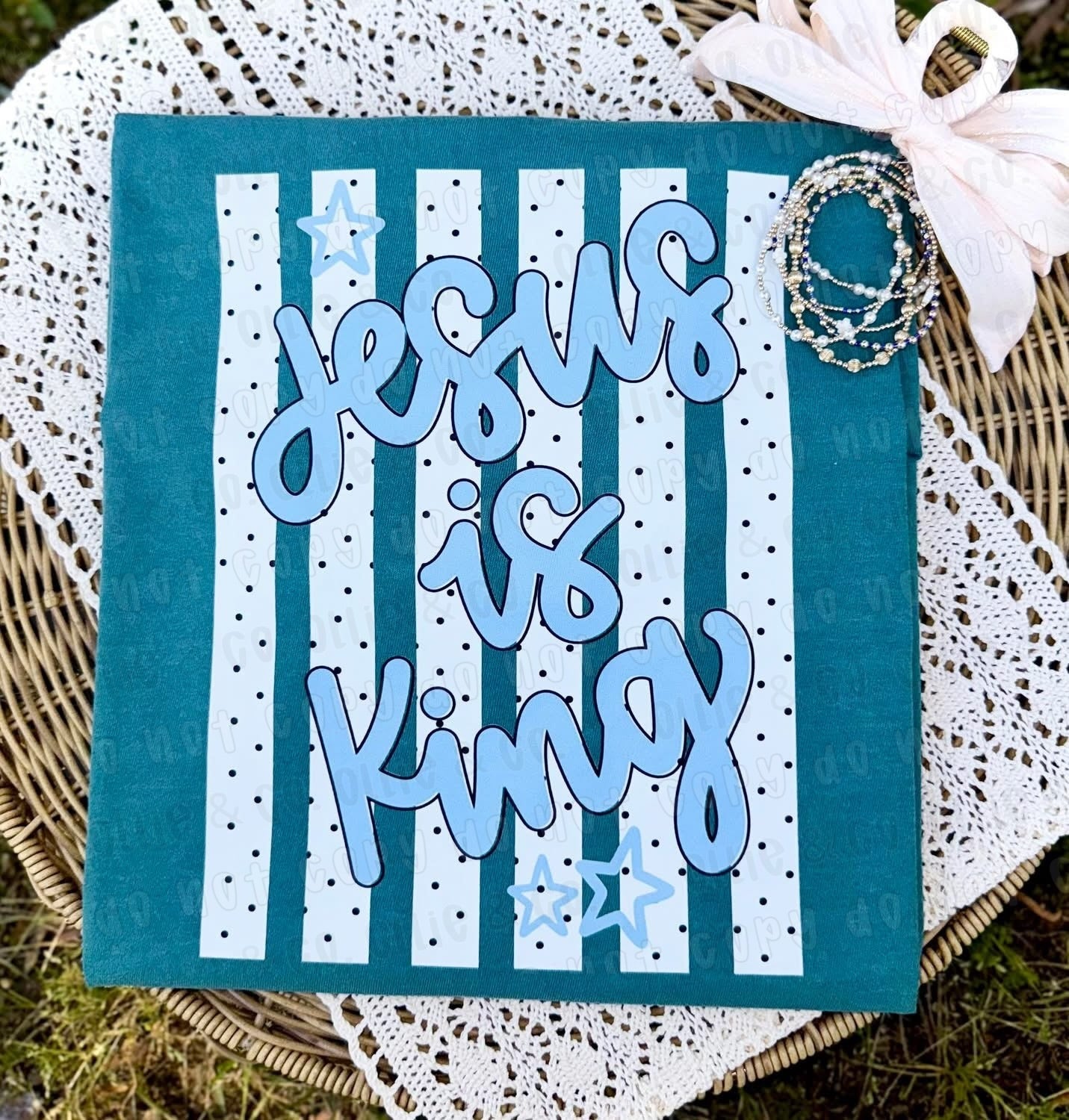 JESUS IS KING - DTF TRANSFER