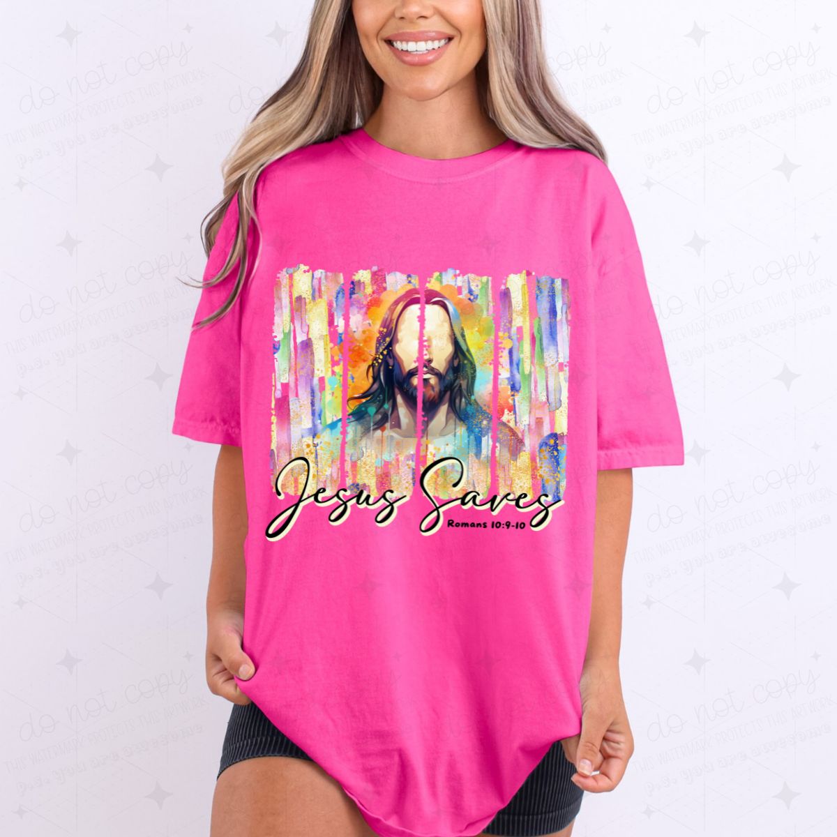JESUS SAVES - DTF TRANSFER