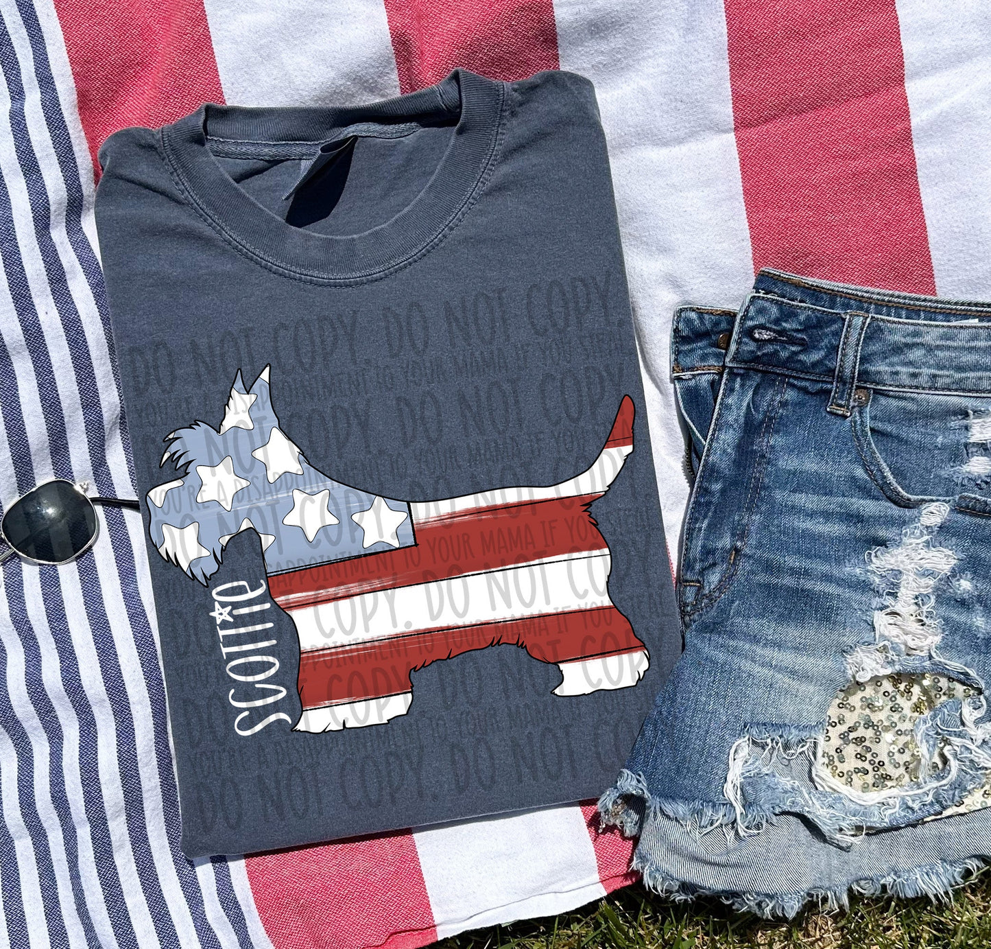 PATRIOTIC DOGS - DTF TRANSFER