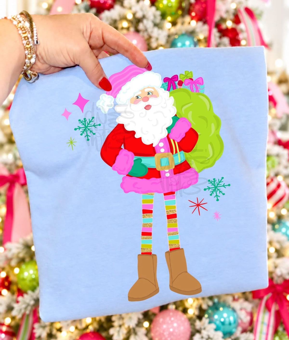 LONG LEGGED SANTA - DTF TRANSFER