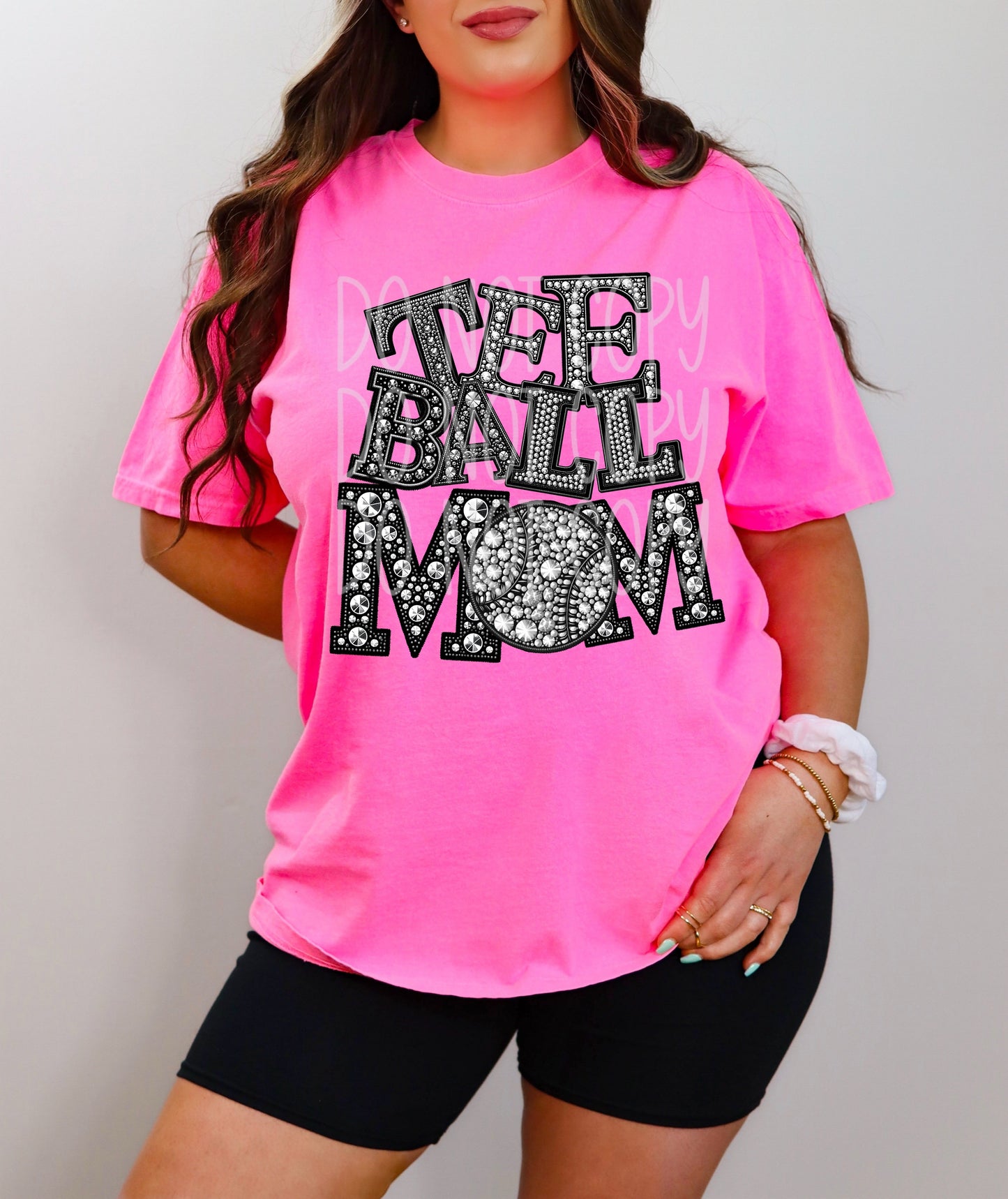 SPORTS MOM - FAUX RHINESTONES - DTF TRANSFER
