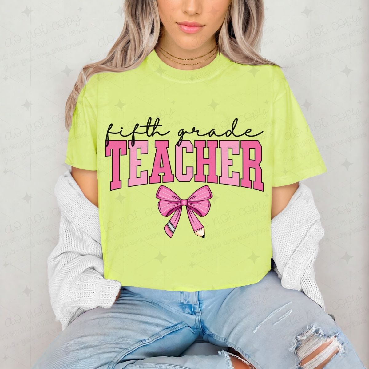 COQUETTE FIFTH GRADE TEACHER - DTF TRANSFER