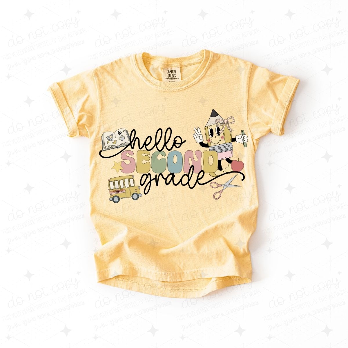COQUETTE HELLO SECOND GRADE - GIRL - DTF TRANSFER