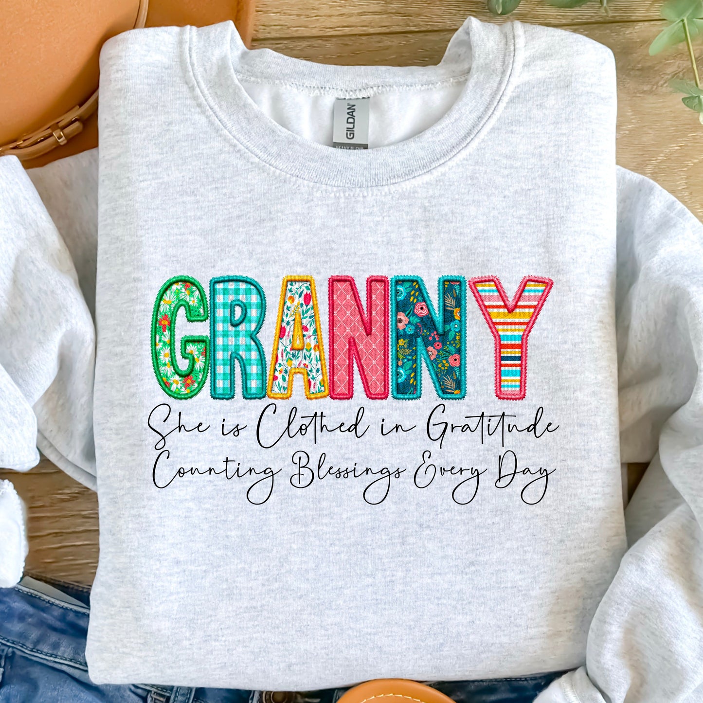CLOTHED IN GRATITUDE - DTF TRANSFER