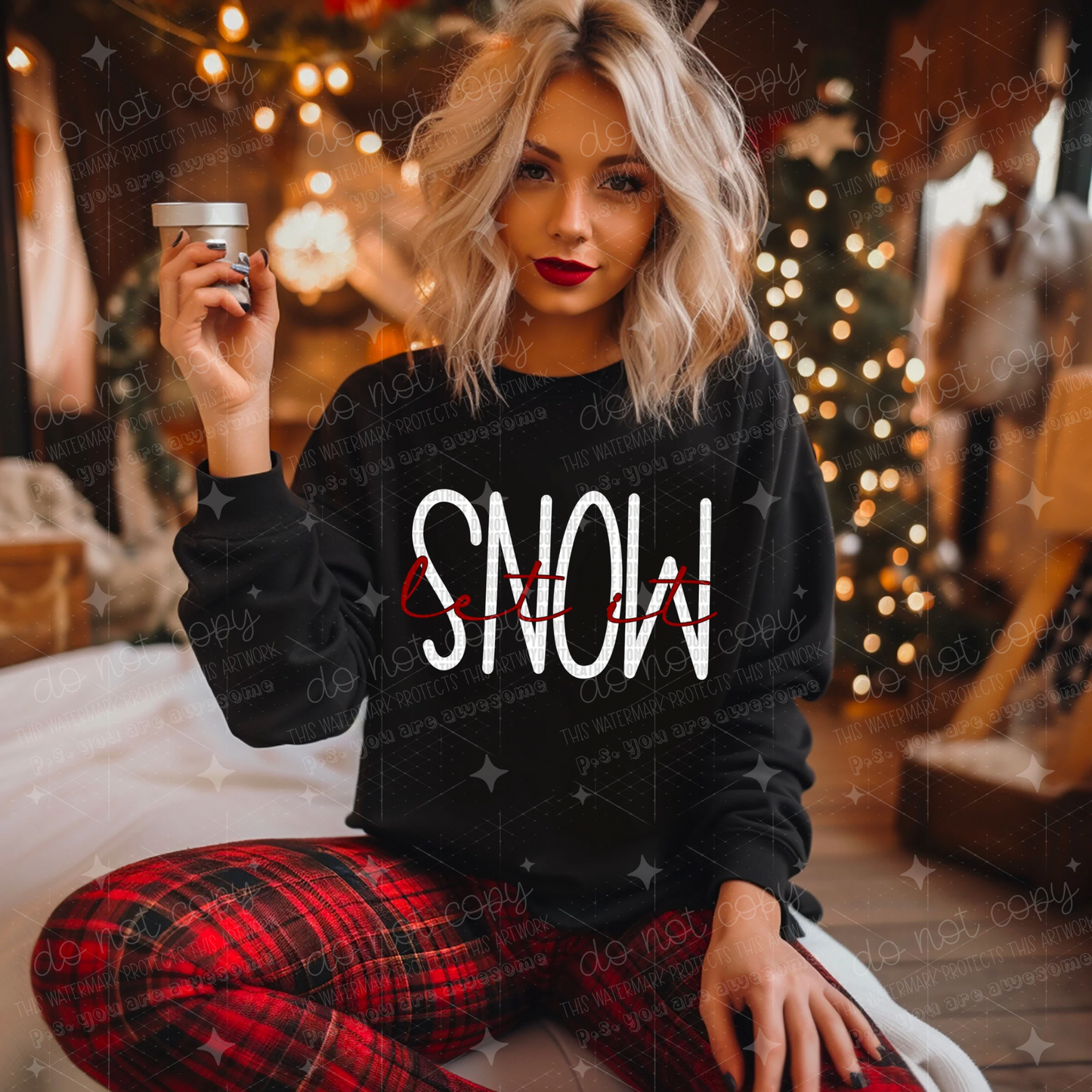 LET IT SNOW - DTF TRANSFER