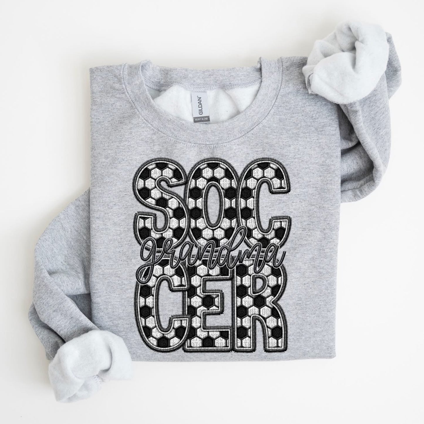 SOCCER NAMES - FAUX EMBROIDERY - DTF TRANSFER