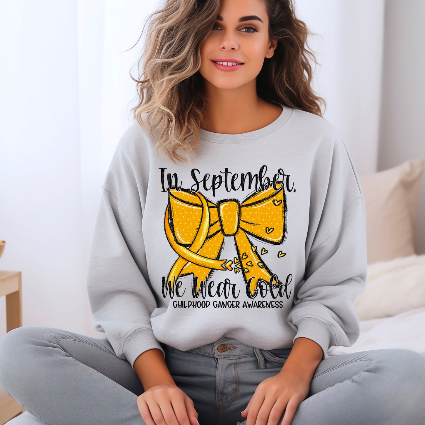 IN SEPTEMBER WE WEAR GOLD - DTF TRANSFER