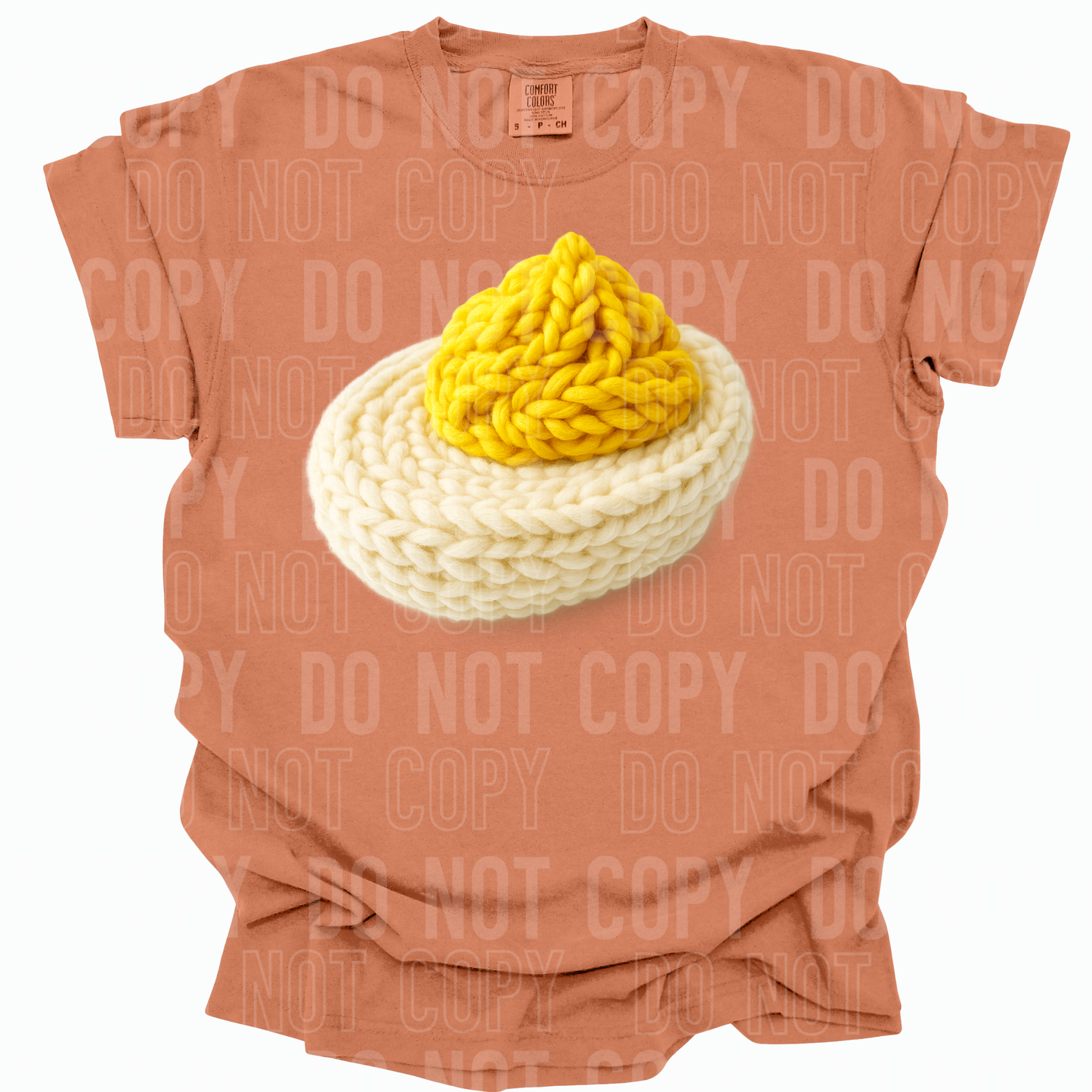 DEVILED EGG FAUX YARN- DTF TRANSFER