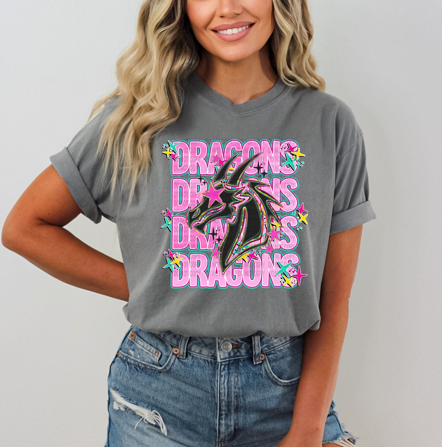 PREPPY PINK MASCOTS - DTF TRANSFER