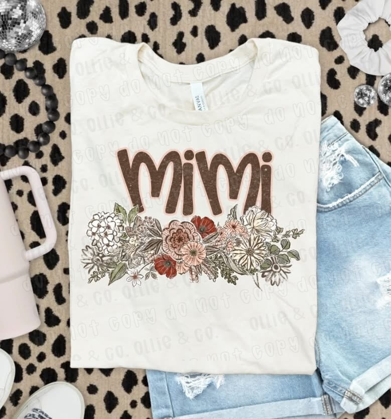 VINTAGE FLORAL MIMI - DTF TRANSFER