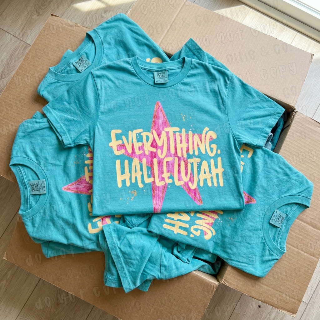 EVERYTHING HALLELUJAH STAR - DTF TRANSFER