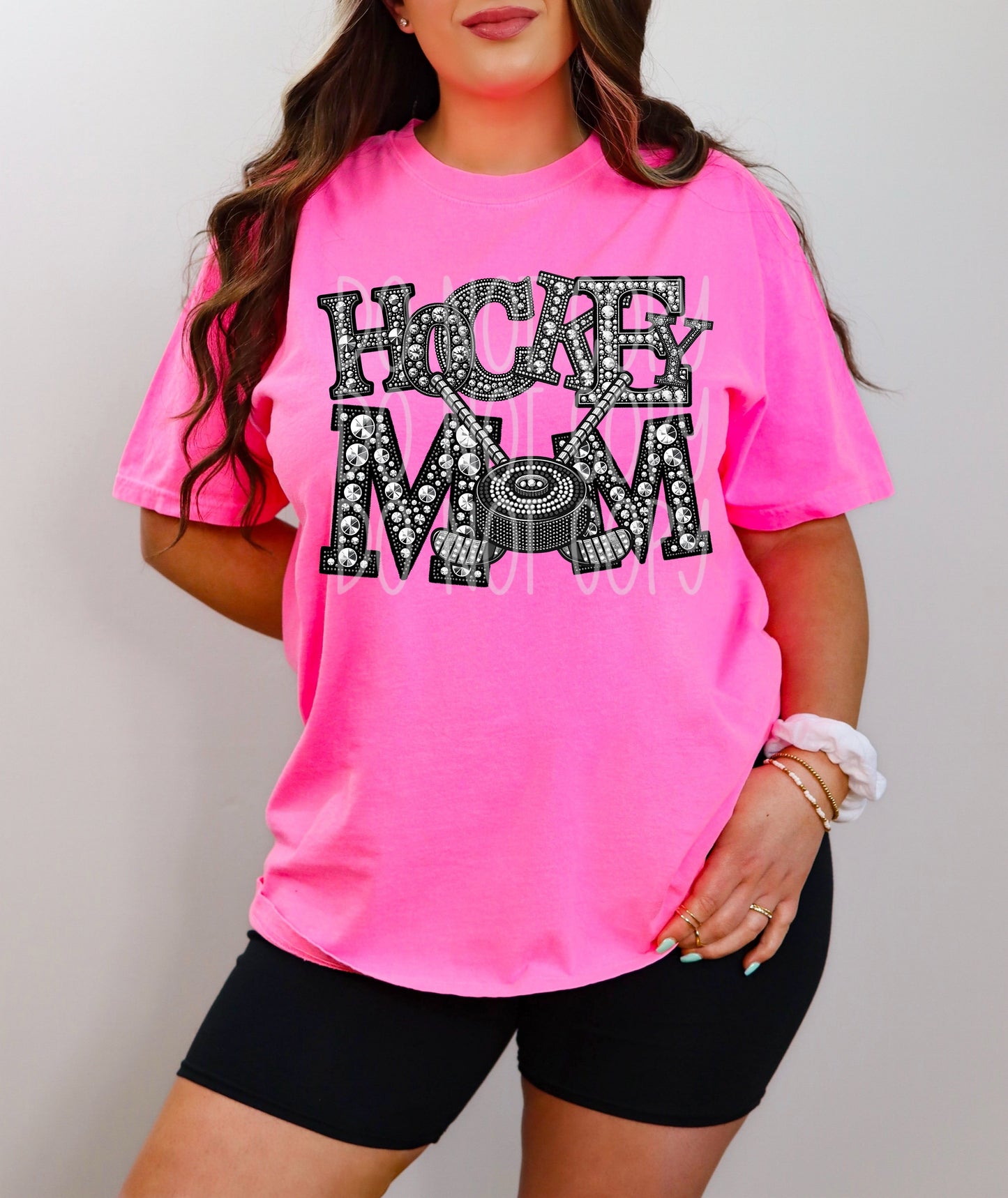 SPORTS MOM - FAUX RHINESTONES - DTF TRANSFER