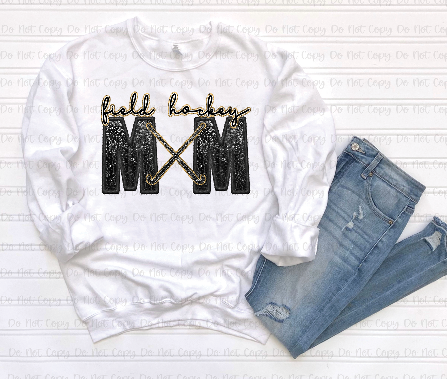 MOM SPORTS - FAUX GLITTER - DTF TRANSFER