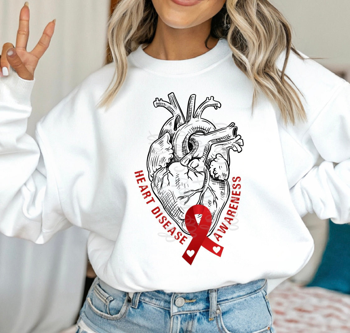 HEART DISEASE AWARENESS - DTF TRANSFER