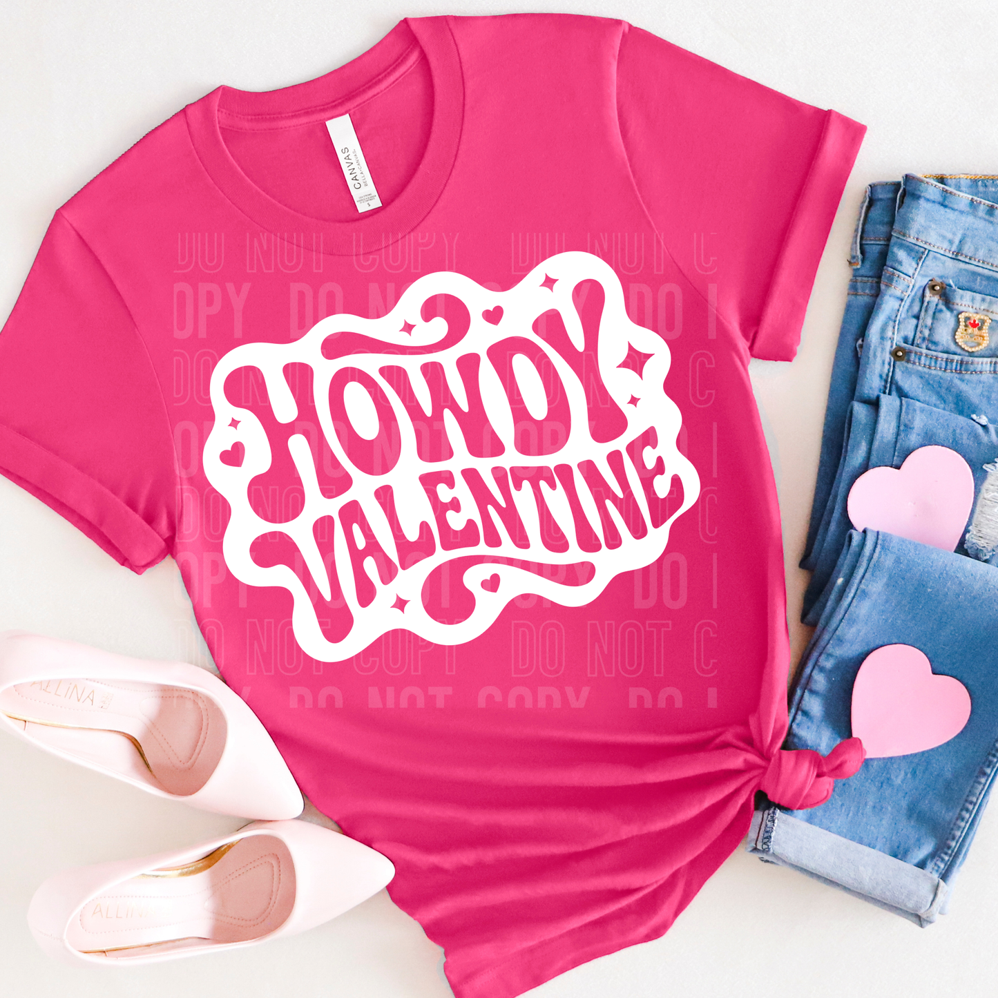 HOWDY VALENTINE - DTF TRANSFER