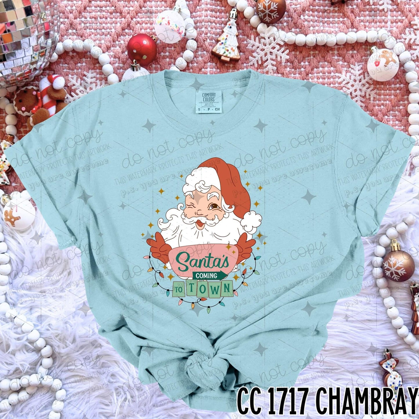 SANTA'S COMING TO TOWN - DTF TRANSFER