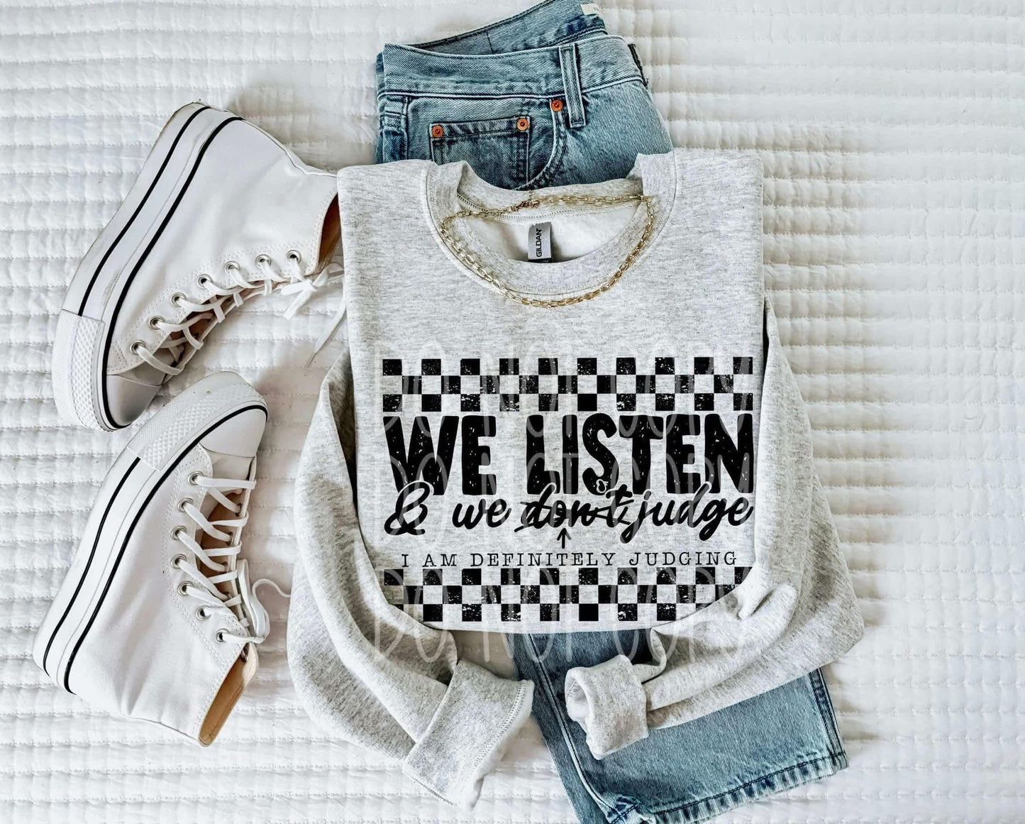 WE LISTEN AND WE JUDGE - DTF TRANSFER
