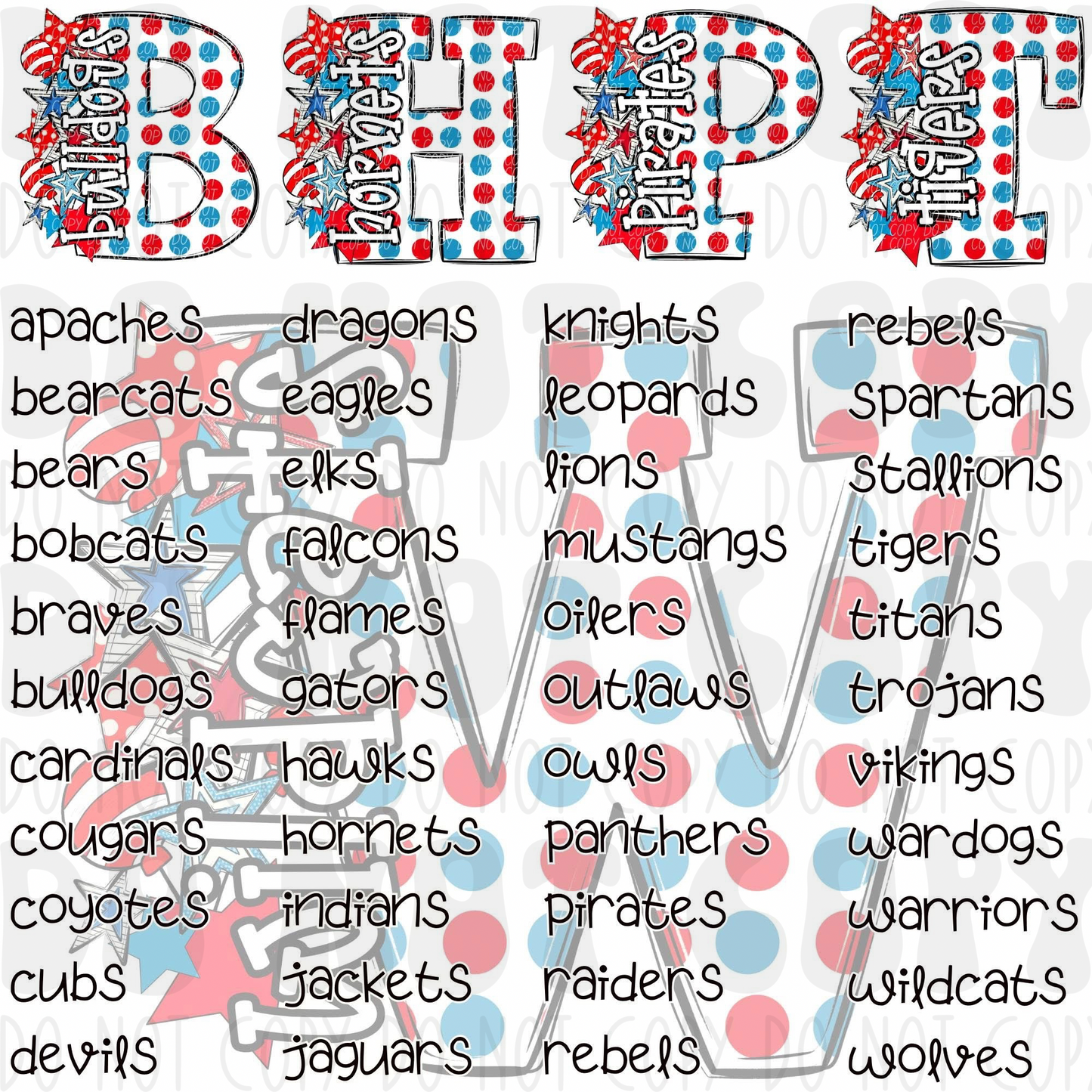 READ ACROSS AMERICA MASCOTS - DTF TRANSFER