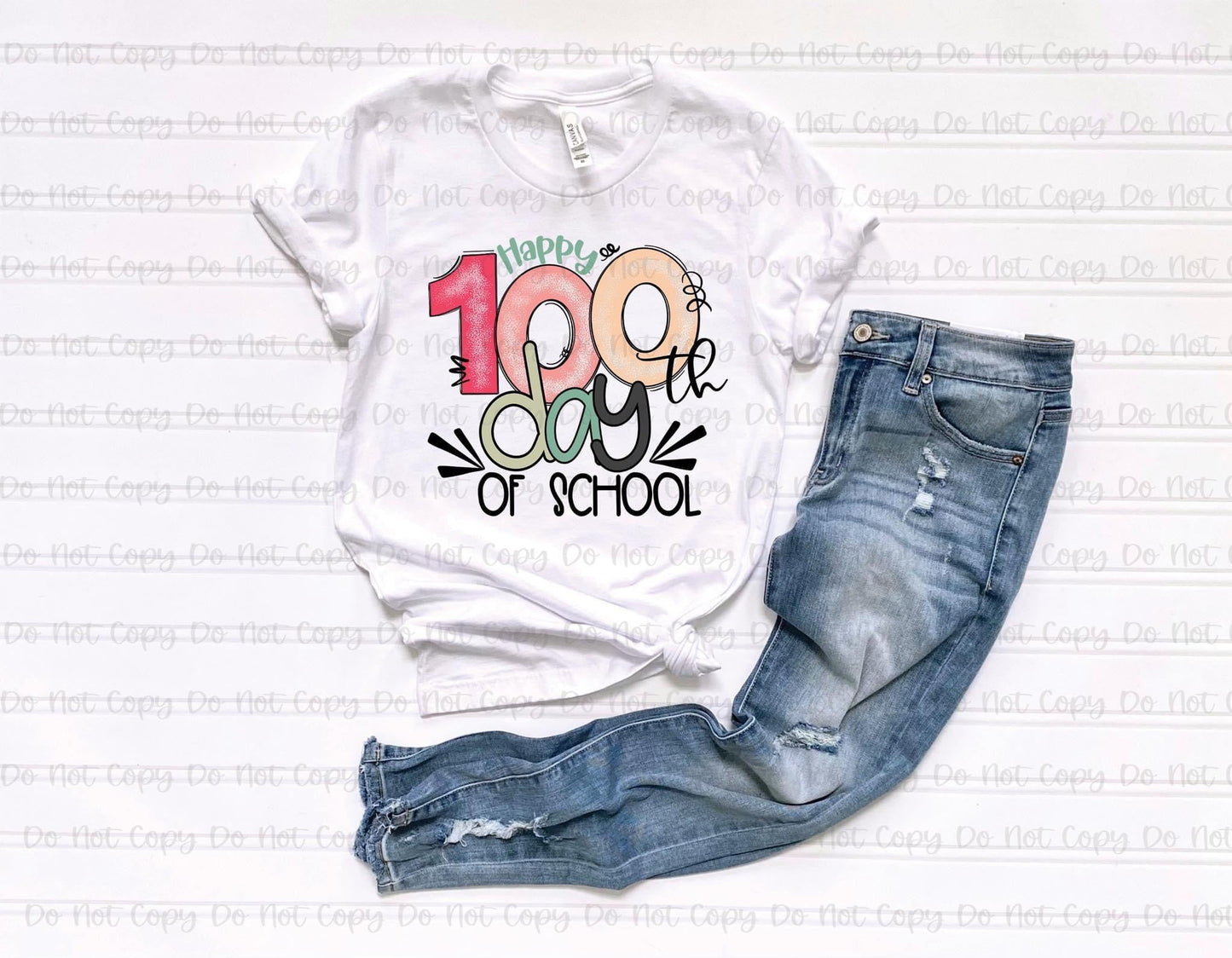HAPPY 100TH DAY OF SCHOOL - DTF TRANSFER