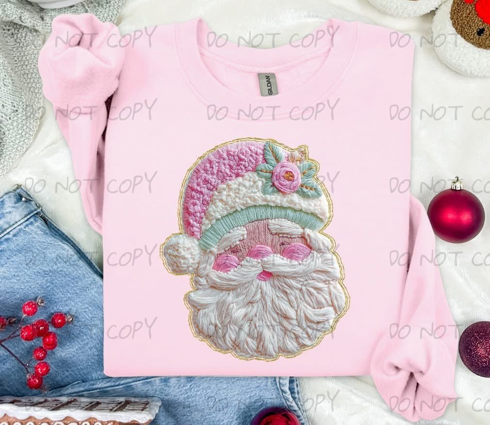 FRENCH KNOT SANTA FAUX YARN - DTF TRANSFER