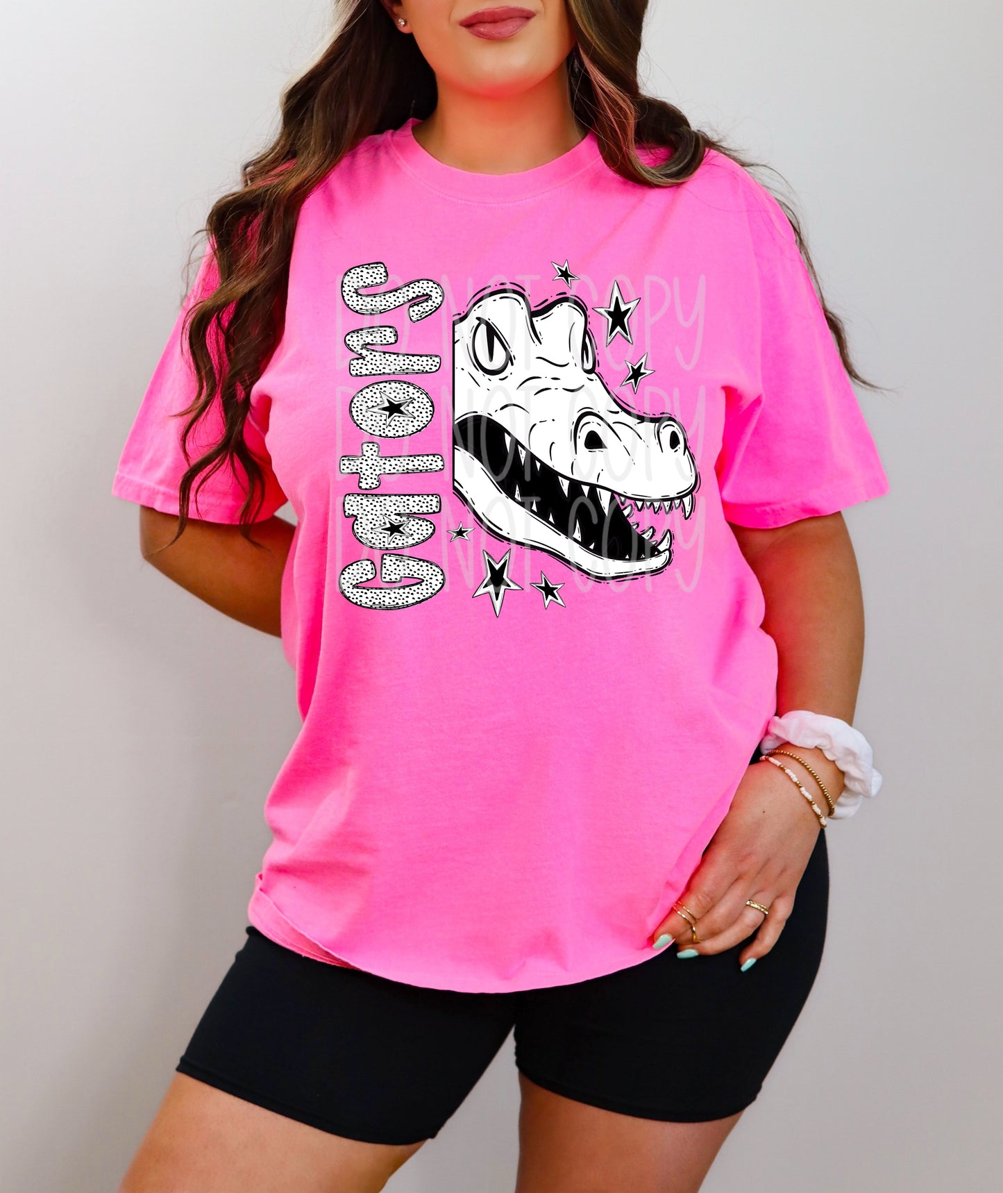 BLACK WHITE DOTTIE MASCOT - DTF TRANSFER