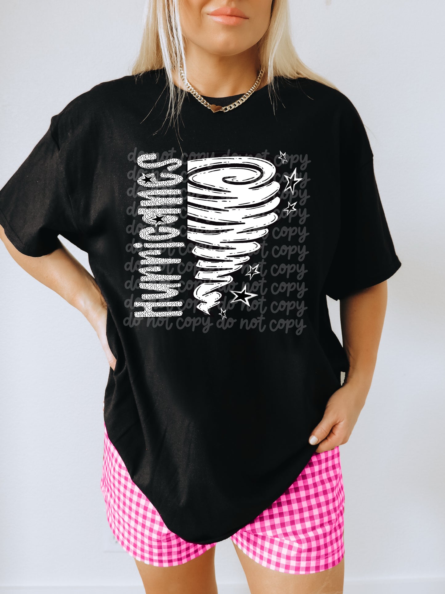 BLACK WHITE DOTTIE MASCOT - DTF TRANSFER