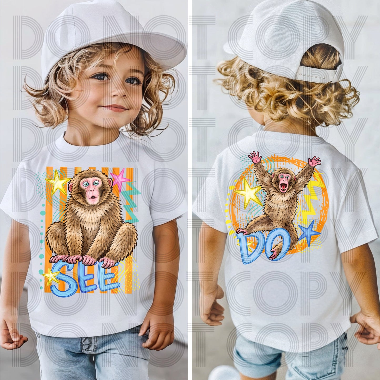 MONKEY SEE BOY - DTF TRANSFER