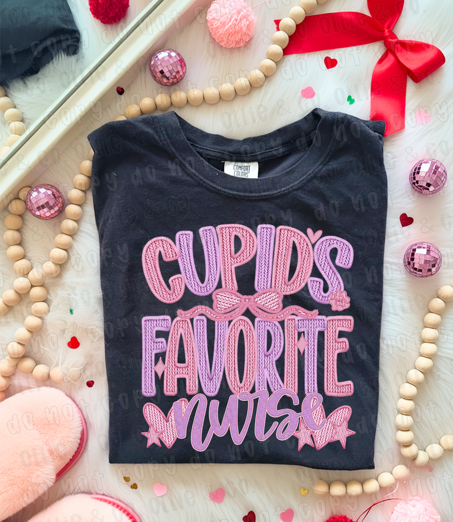 CUPID'S FAVORITE NURSE YARN - DTF TRANSFER