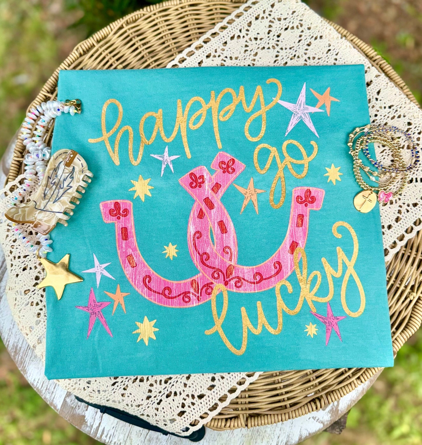 HAPPY GO LUCKY - DTF TRANSFER