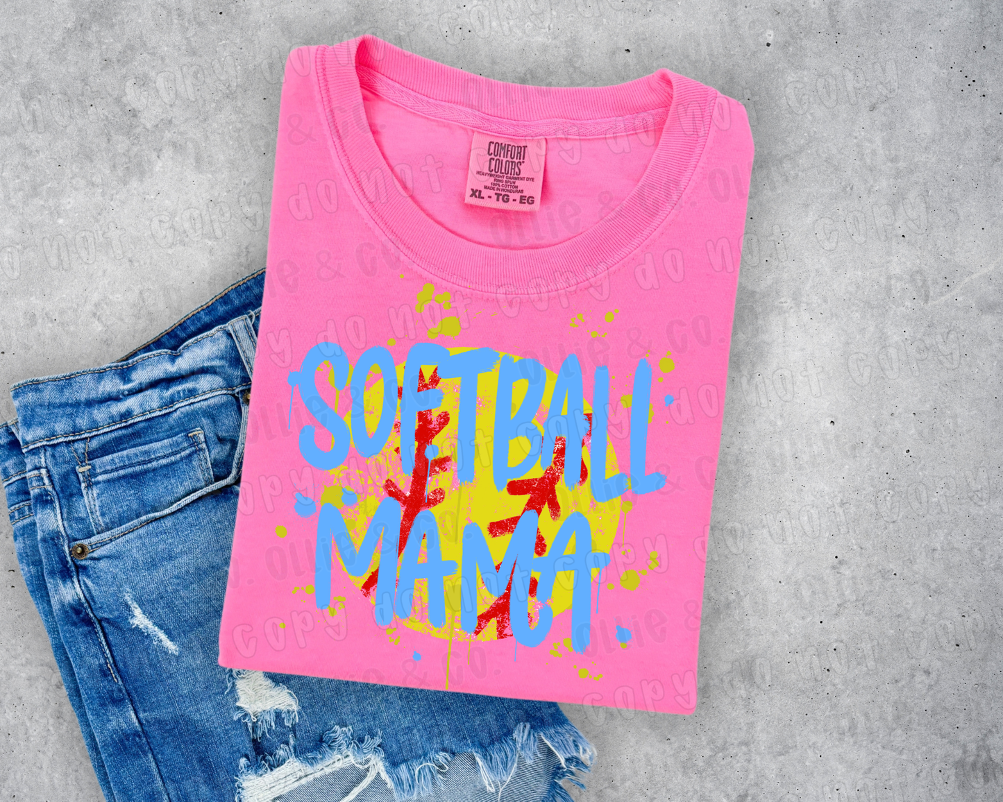 SOFTBALL MAMA - DTF TRANSFER