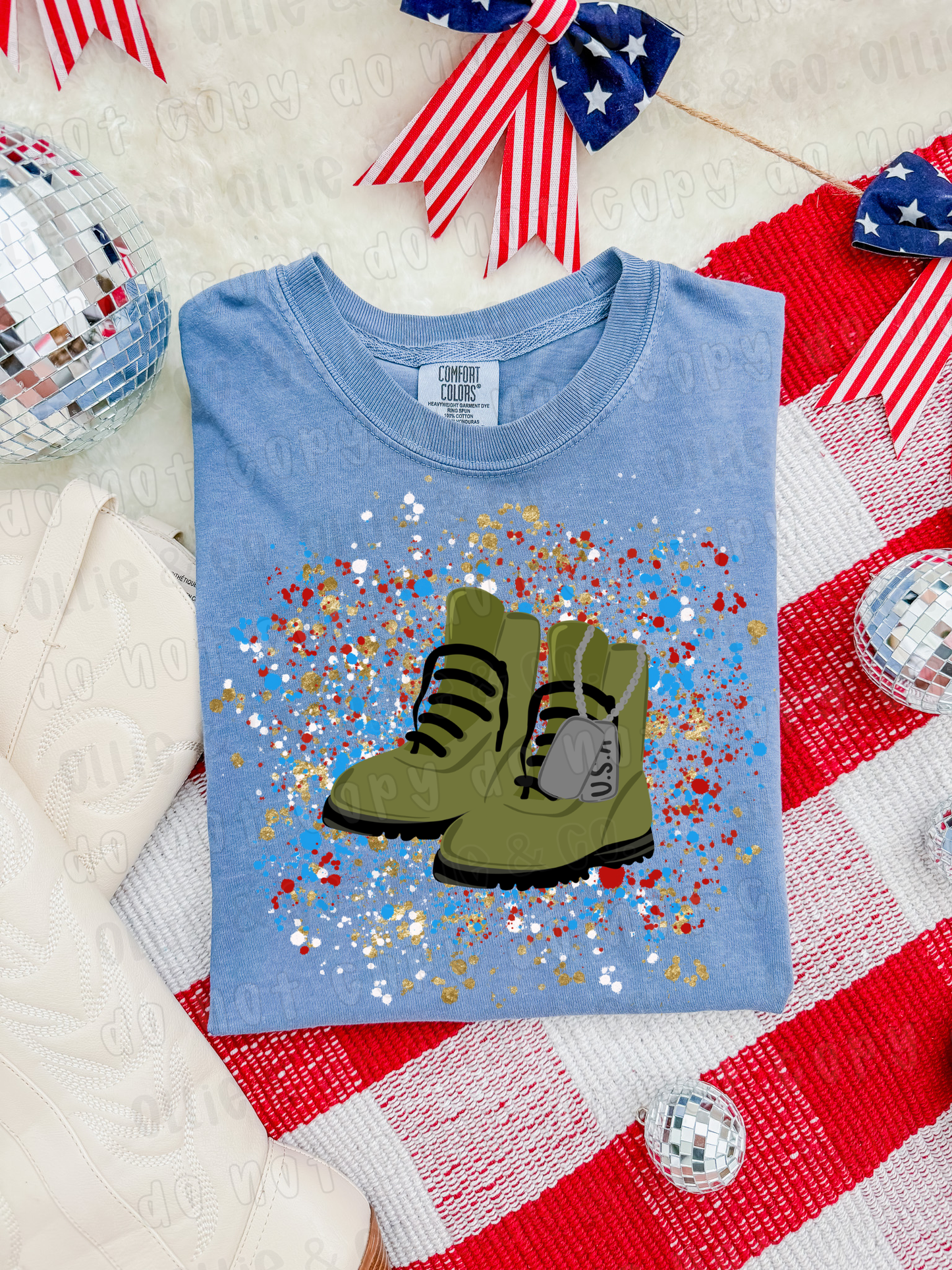 MILITARY BOOTS - *OLLIE & CO. EXCLUSIVE* - DTF TRANSFER