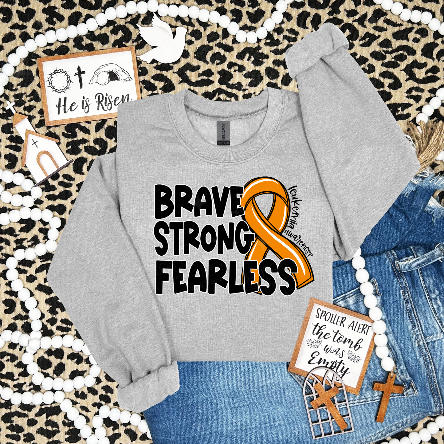 STRONG BRAVE FEARLESS - DTF TRANSFER
