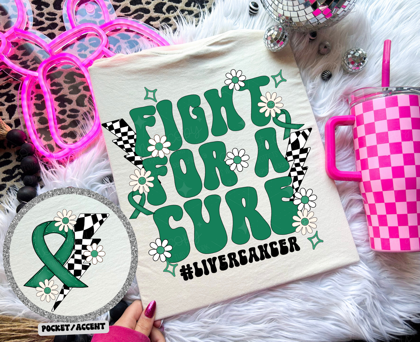 FIGHT FOR A CURE *OLLIE & CO. EXCLUSIVE* - FRONT+BACK - DTF TRANSFER